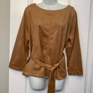 BANANA REPUBLIC Faux suede top